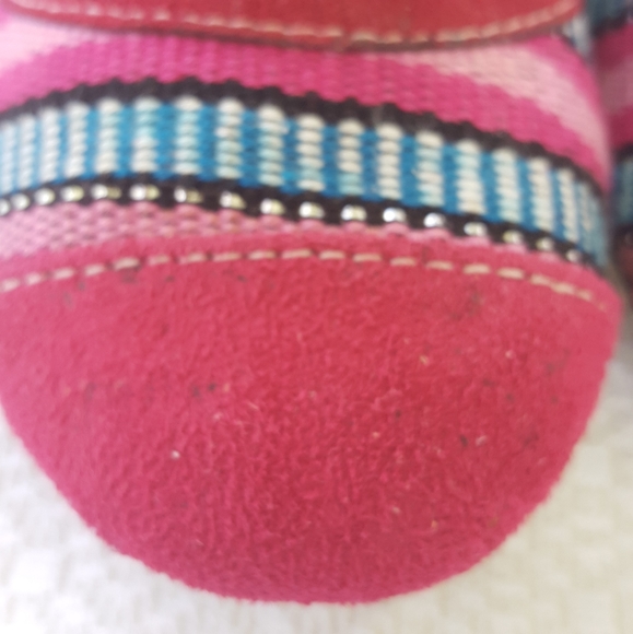 SIXTA: AZTEC DESIGN WOVEN FLATS SHOES, WOMENS SIZE 8 - Picture 6 of 7